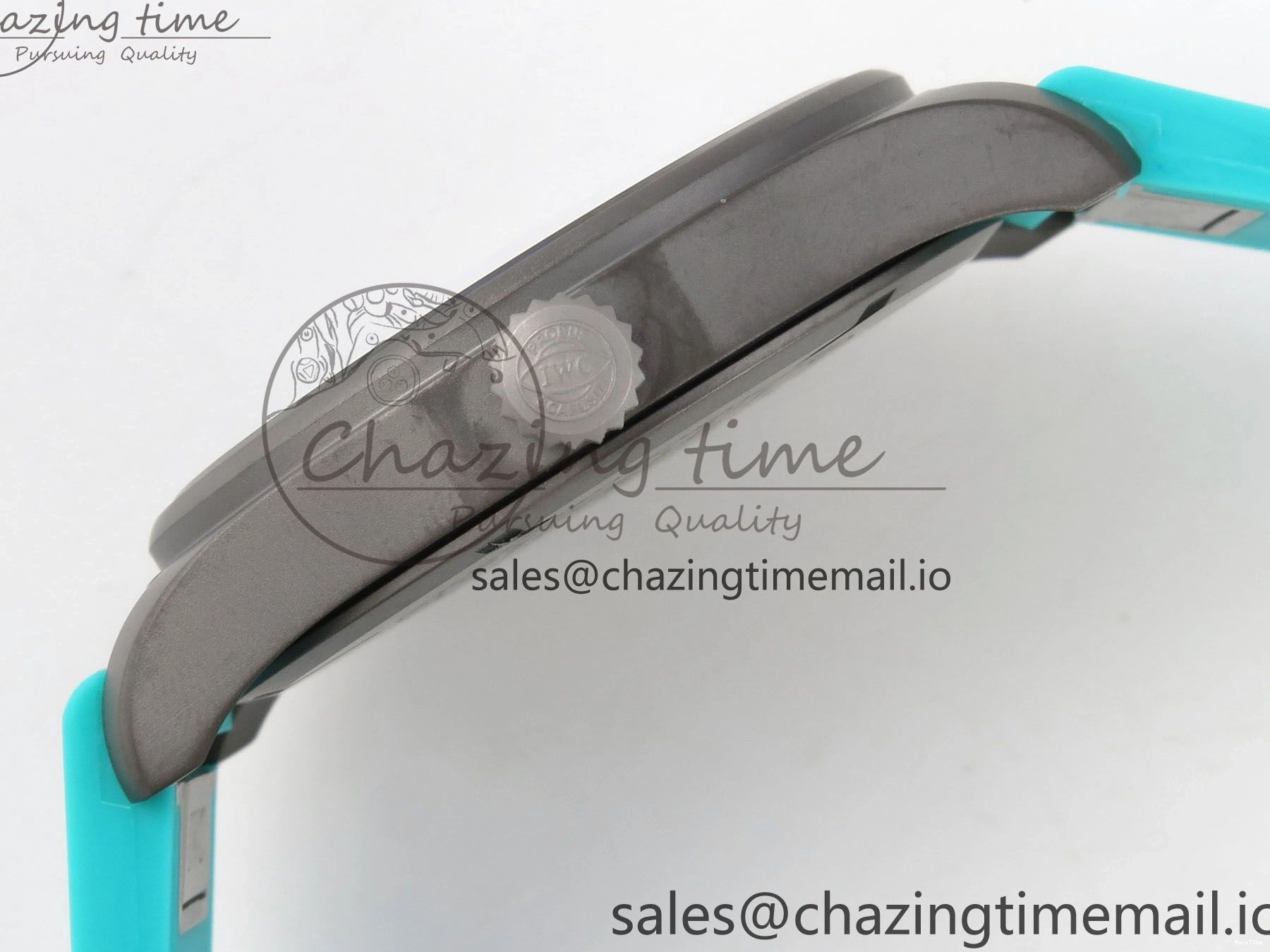 MIROTIME 0109 Pilot Mark XX BLSF 1:1 Best Edition Black Blue Dial on Blue Rubber Strap MIYOTA Sleek 6989